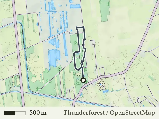 Rode route vanaf De Pollen, Bruinehaar
