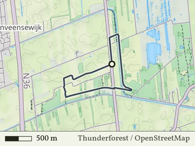 Oranje route vanaf Engbertsdijkvenen, Vriezenveen