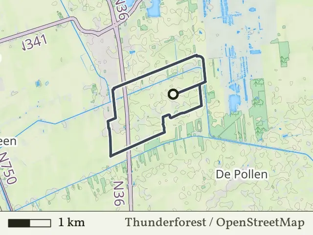 Gele route vanaf Bakkershoopvenen, Westerhaar-Vriezenveensewijk