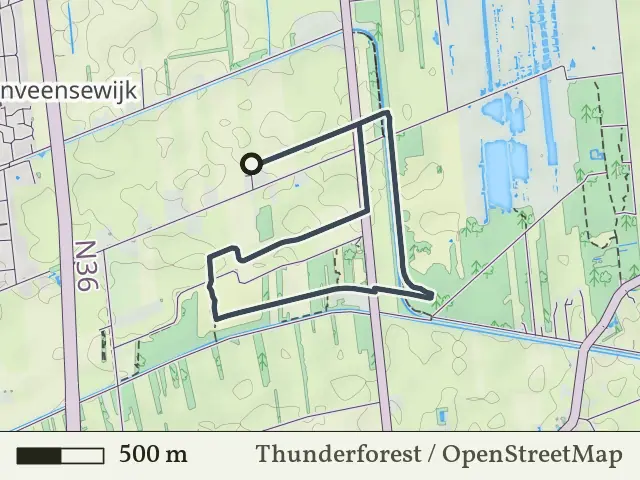 Oranje route vanaf Bakkershoopvenen, Westerhaar-Vriezenveensewijk