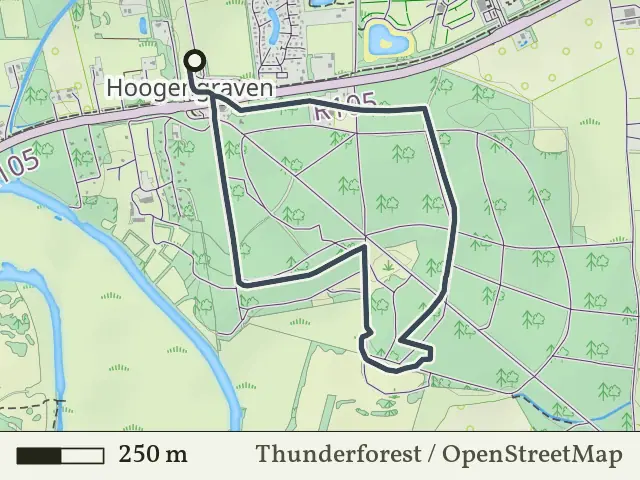 Blauwe route vanaf Stegeren, Ommen
