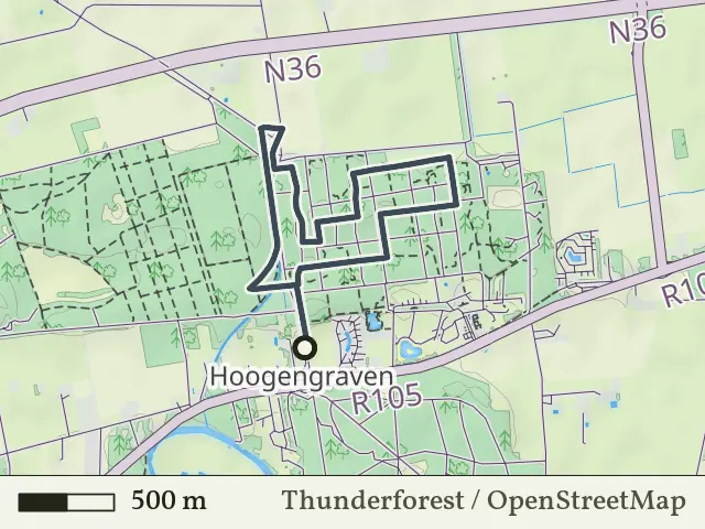 Oranje route vanaf Stegeren, Ommen