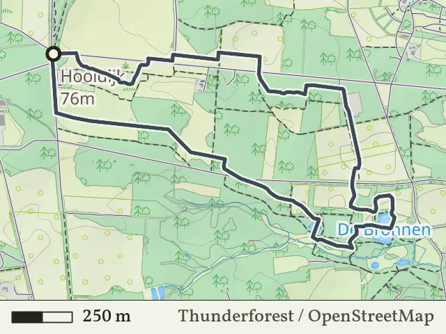 Groene route vanaf Brandtoren, Hezingen