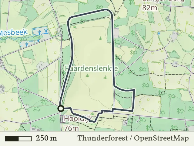 Oranje route vanaf Brandtoren, Hezingen