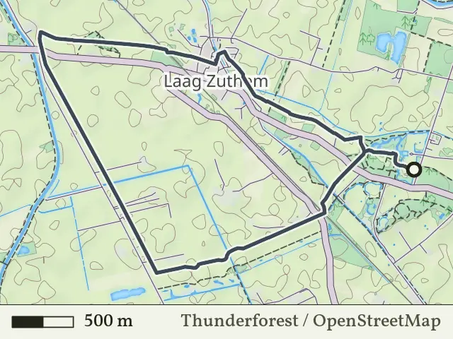 Oranje route vanaf Den Alerdinck/De Colckhof, Laag Zuthem