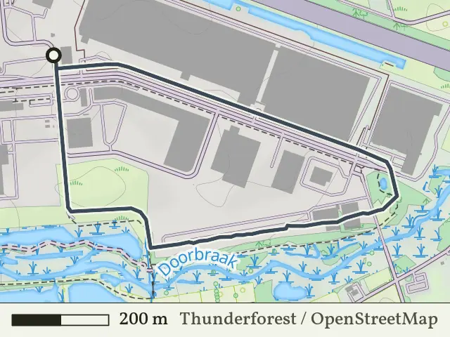 Groene route vanaf Blusvaten, Almelo