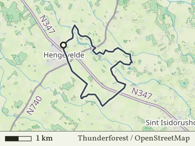 Paarse route vanaf Hengevelde, Hof van Twente