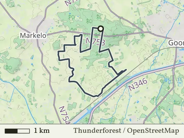 Blauwe route vanaf Herikerberg, Markelo