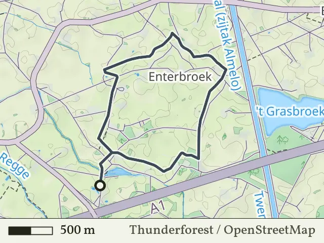 Groene route vanaf Enterbroek, Enter