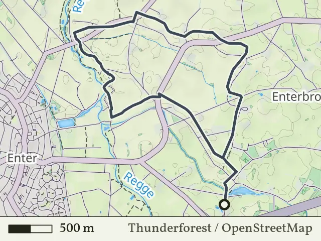 Rode route vanaf Enterbroek, Enter