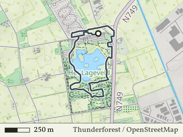 Gele route vanaf Het Lageveld, Wierden