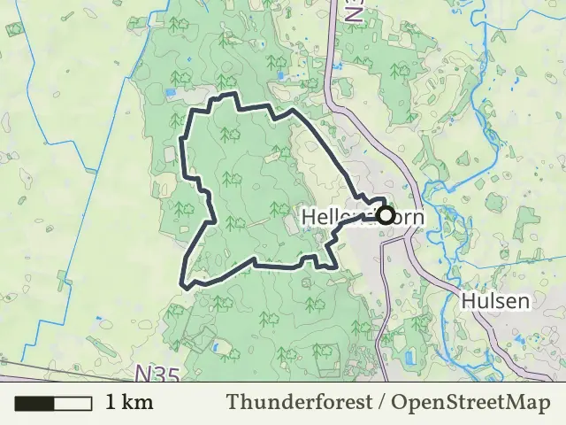 Oranje route vanaf Hellendoorn, Hellendoorn