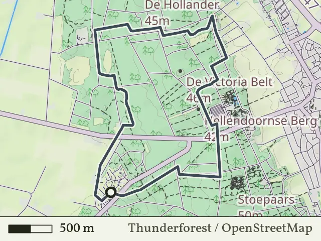 Groene route vanaf Hellendoornse Berg, Haarle