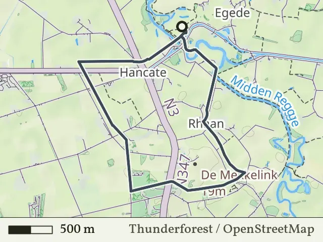 Oranje route vanaf Hankate-Egede, Hellendoorn