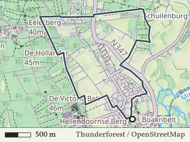 Blauwe route vanaf Hellendoorn, Hellendoorn
